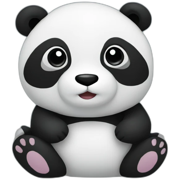 panda stuffed toy emoji