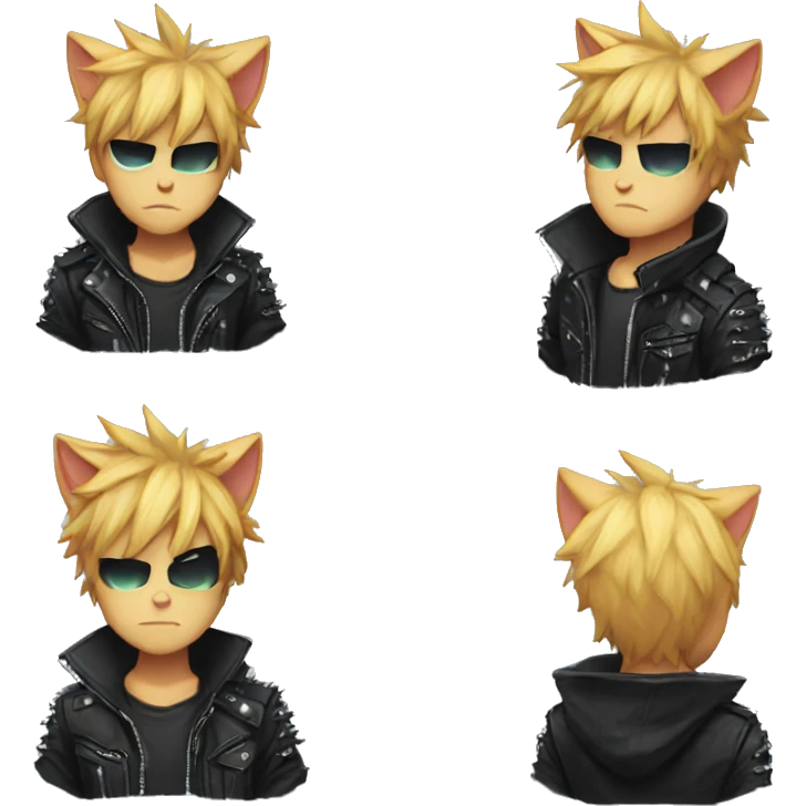 Edgy Punk Catboy emoji