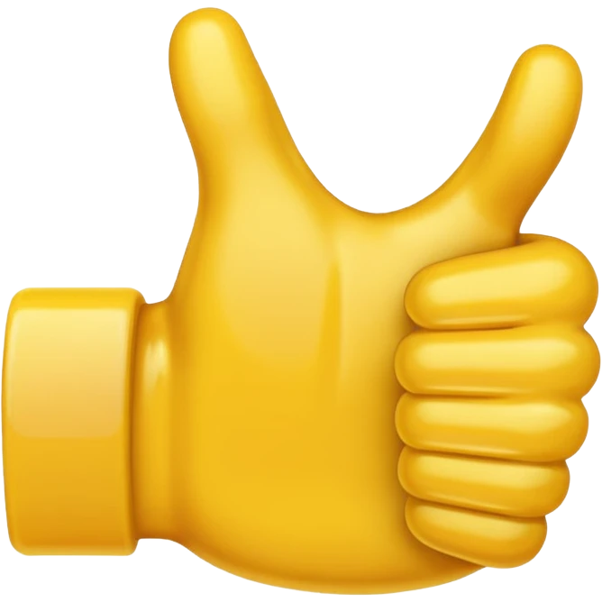 thumbs up emoji, positive and bold emoji