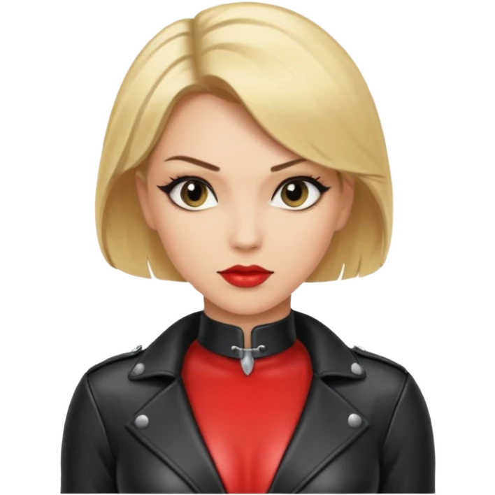  One Dominatrix with blonde hair emoji