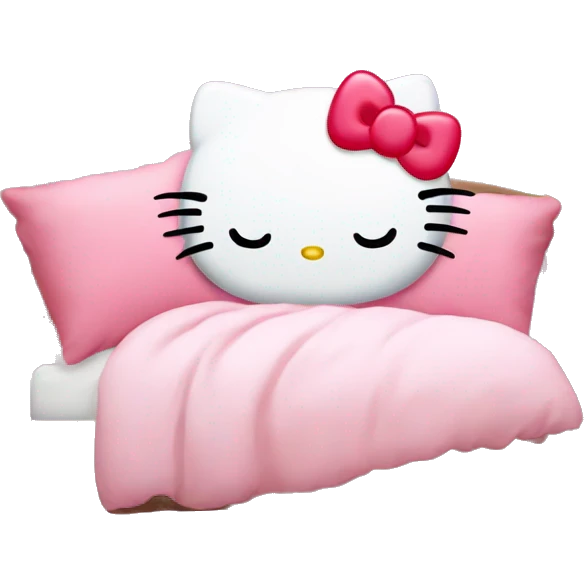 Hello kitty sleeps emoji