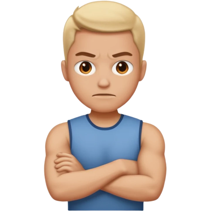 Mad with arms crossed emoji