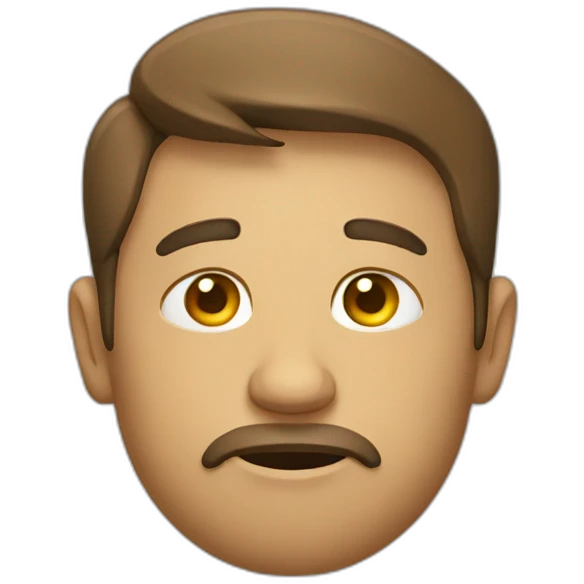 a googler with a tired face emoji