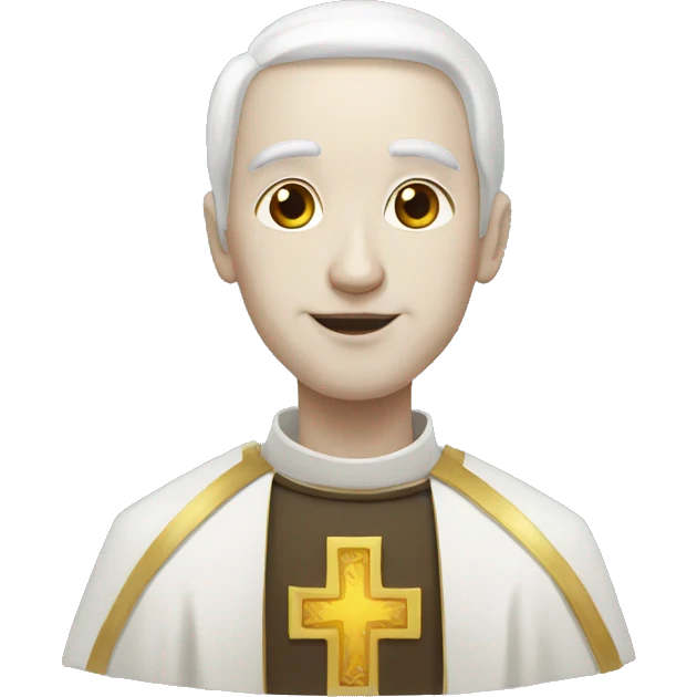 white skinned priest emoji