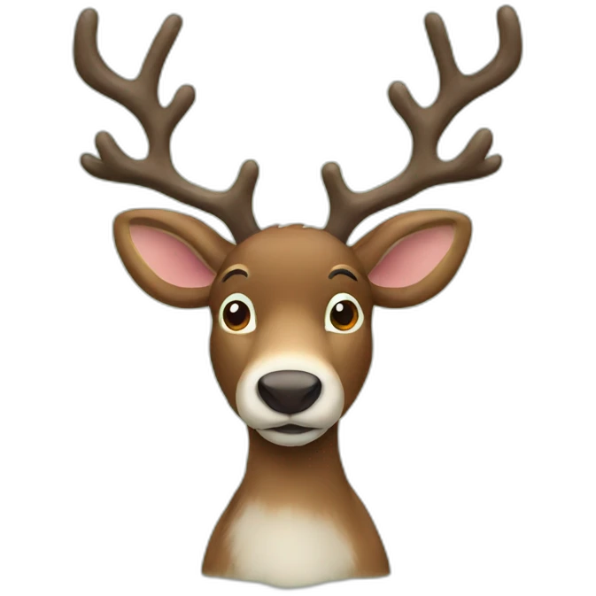 reindeer emoji
