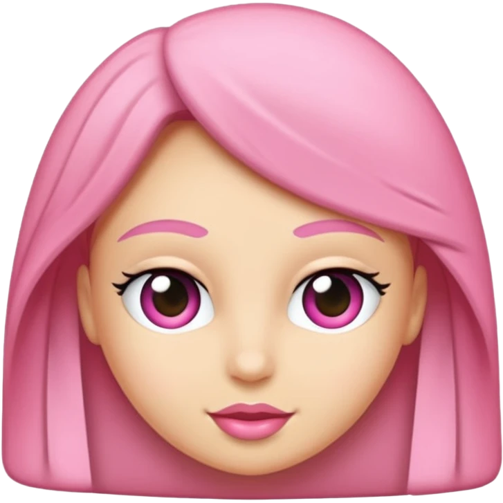 Beyaz kalp ve pembe kurdele emoji