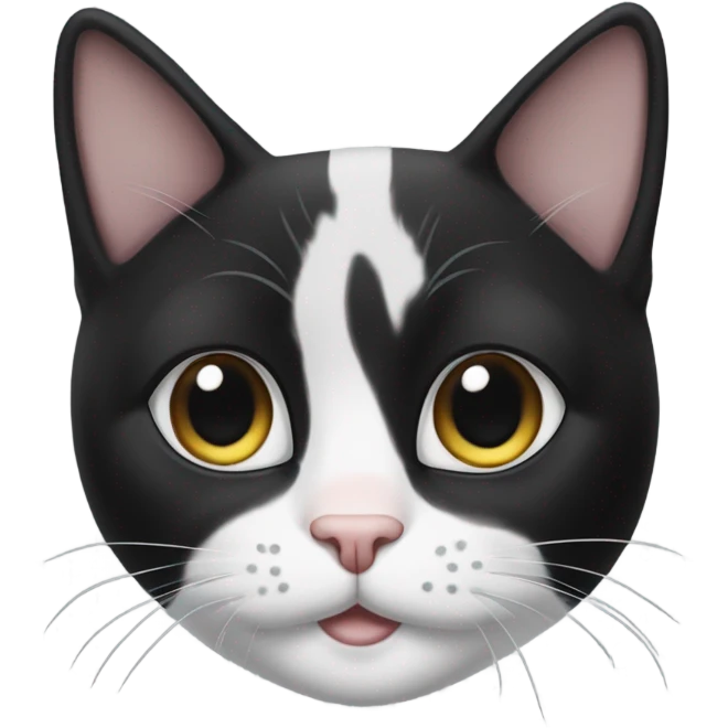 Tuxedo cat emoji