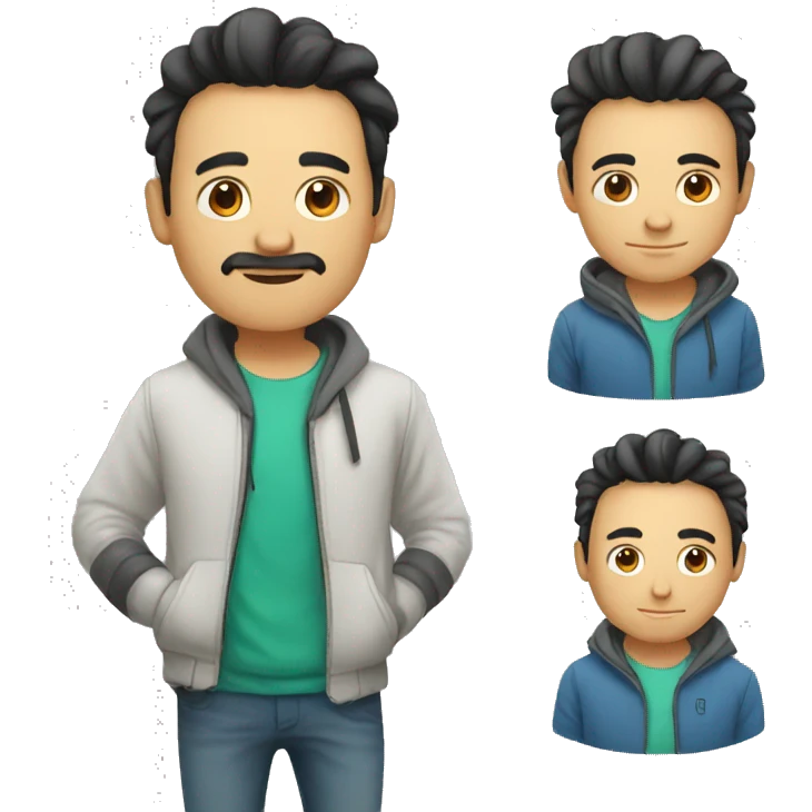 a man and a pandaa emoji