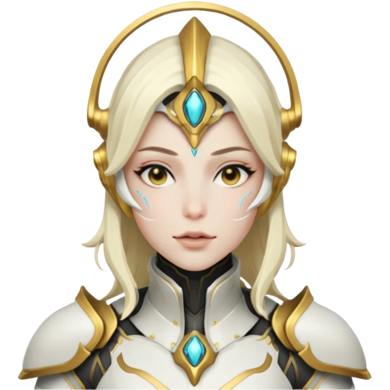 give me a warframe syrin face blushing emoji