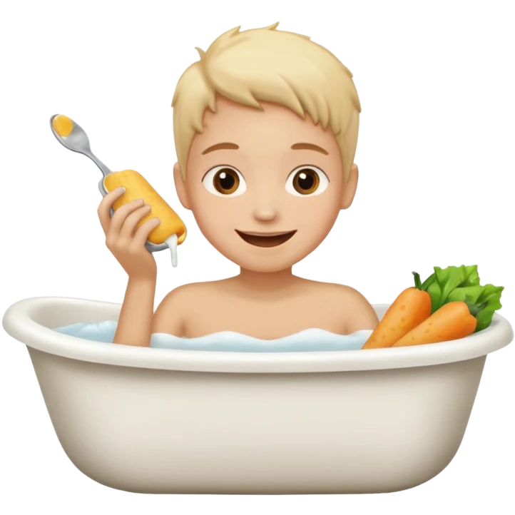 bath, food, play emoji