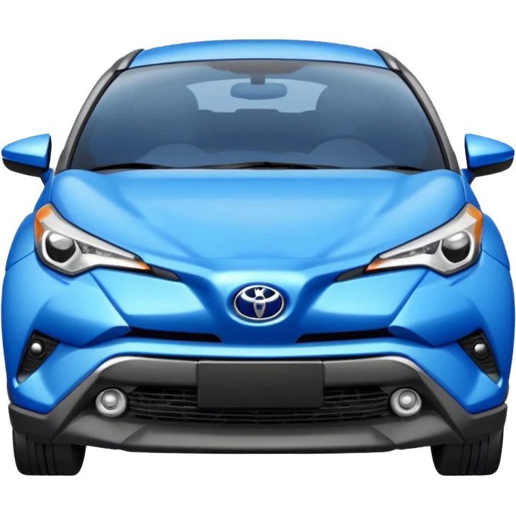 toyota chr bleue avant enfoncé emoji