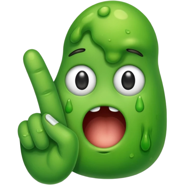 Booger on finger emoji