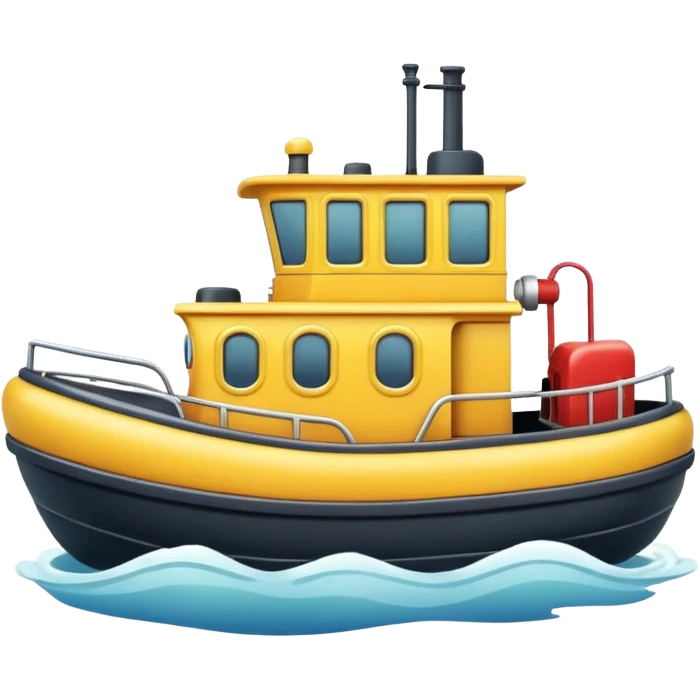 cute tugboat emoji