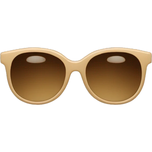 Beige glasses emoji