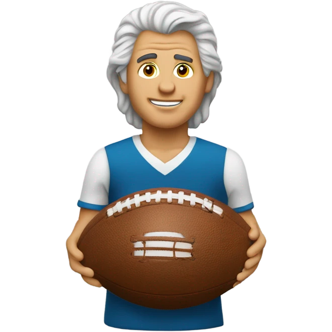 Daniel Boone with a football  emoji