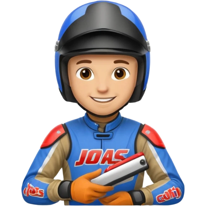 dirtbike rider signing autographs emoji
