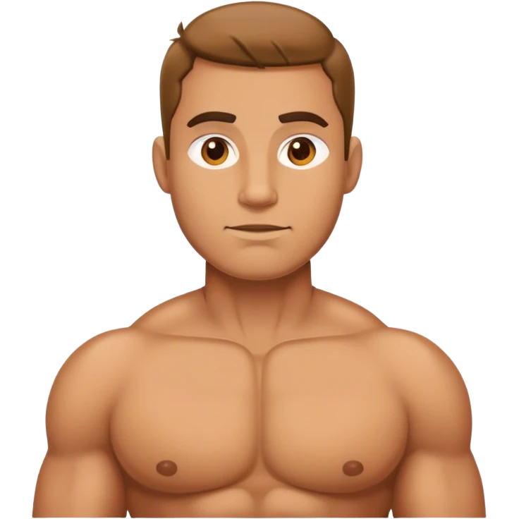 Man with huge body emoji