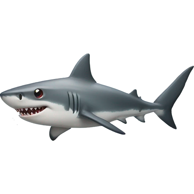 Shark with star eyes emoji