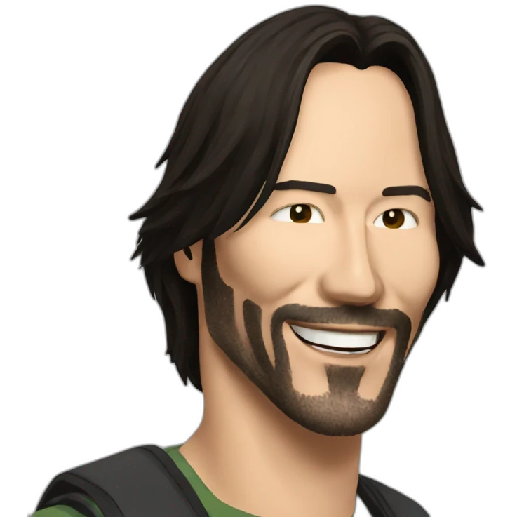 happy keanu reeves eating tacos emoji