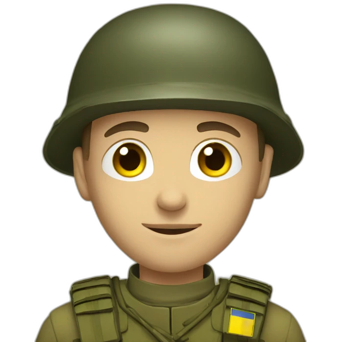 Ukrainian soldier emoji