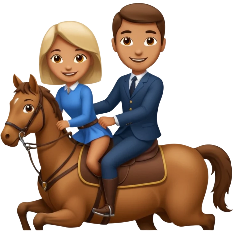 Girl riding a man emoji