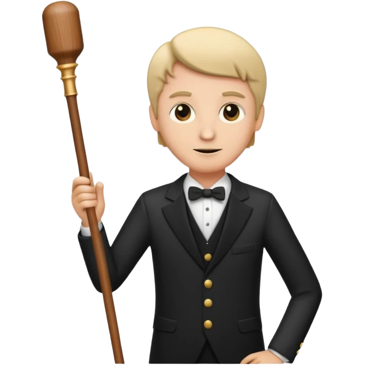 music conductor stick emoji
