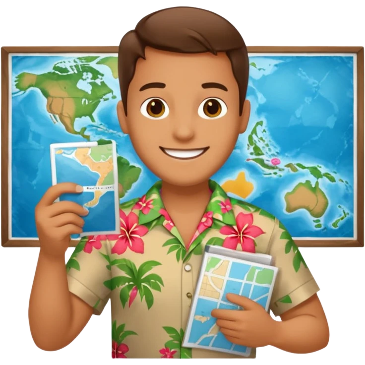 unique looking tourist emoji