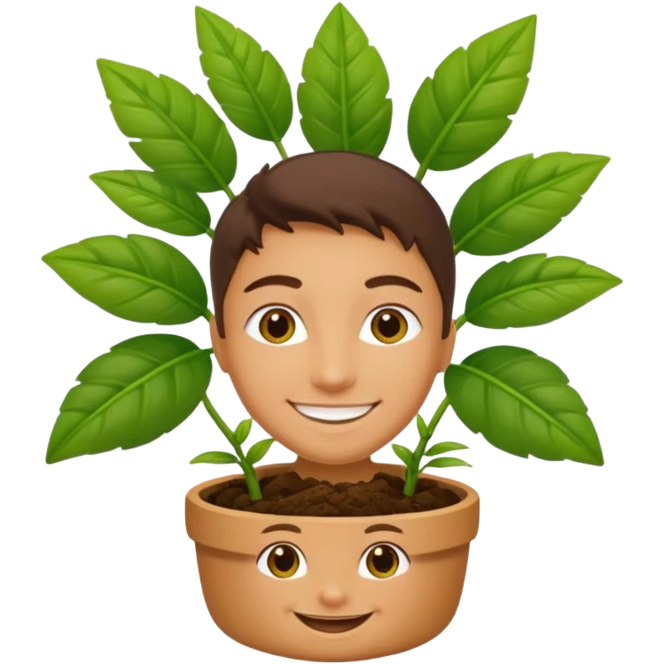ultra realistic ukrainian-american plant flex emoji