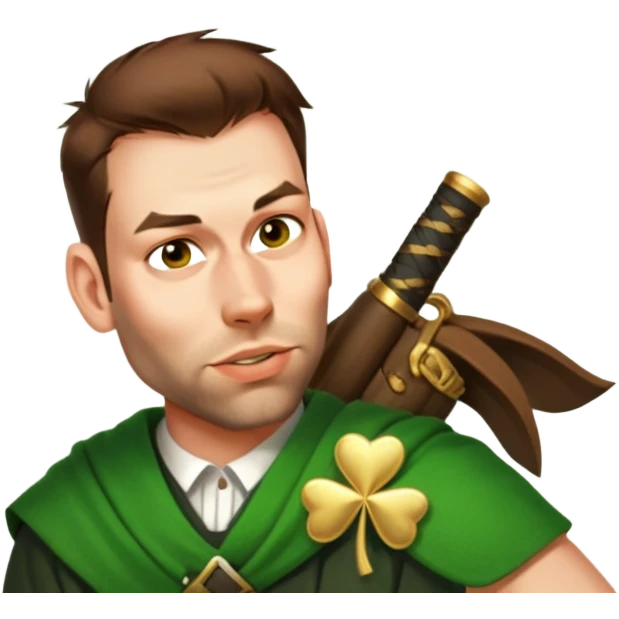 Wearing a Green Kilt emoji