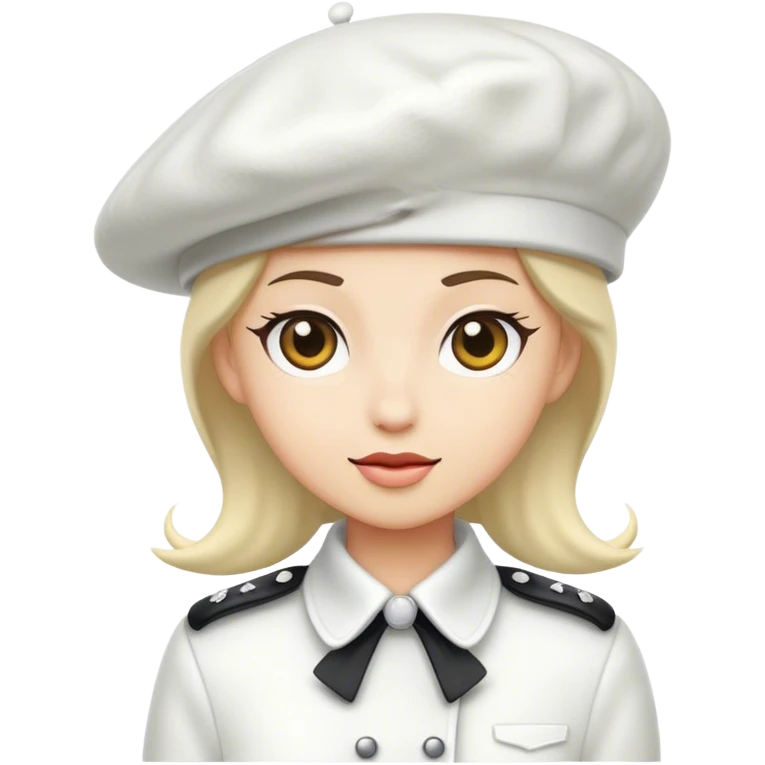 white beret without human emoji