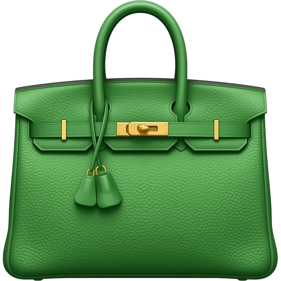 green hermes bag emoji