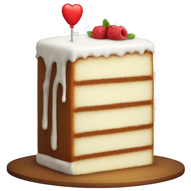 white cake square with eat me tag emoji