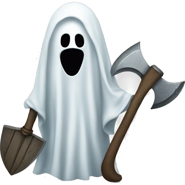 ghost holding an axe emoji