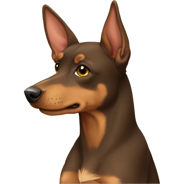 light brown australian kelpie wearing a bow  emoji