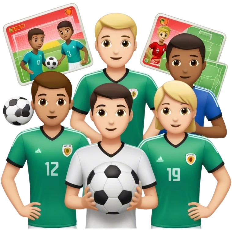 soccer card trading emoji