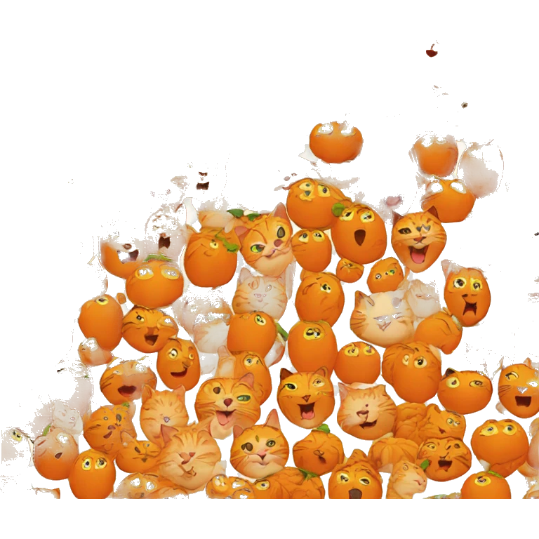 orange and large cat emoji