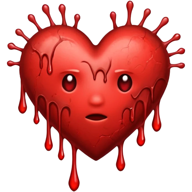heart being stabbed emoji