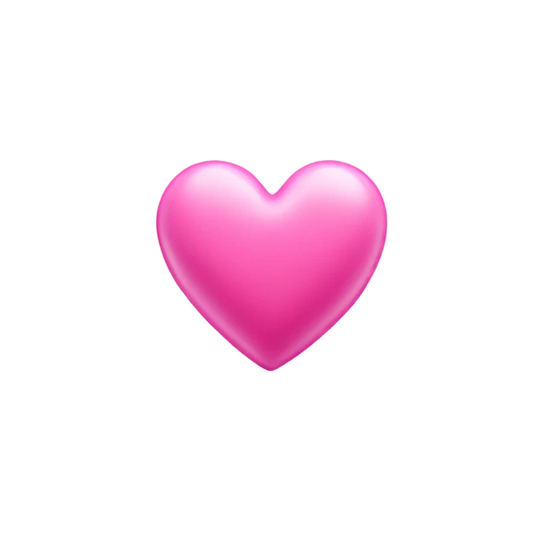 bubblegum pink heart emoji