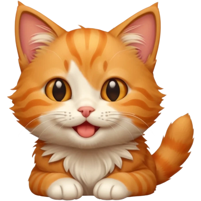 Kitten giggle emoji