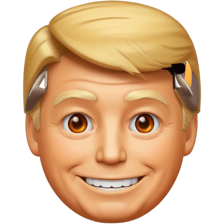A Telegram emoji style of trump emoji