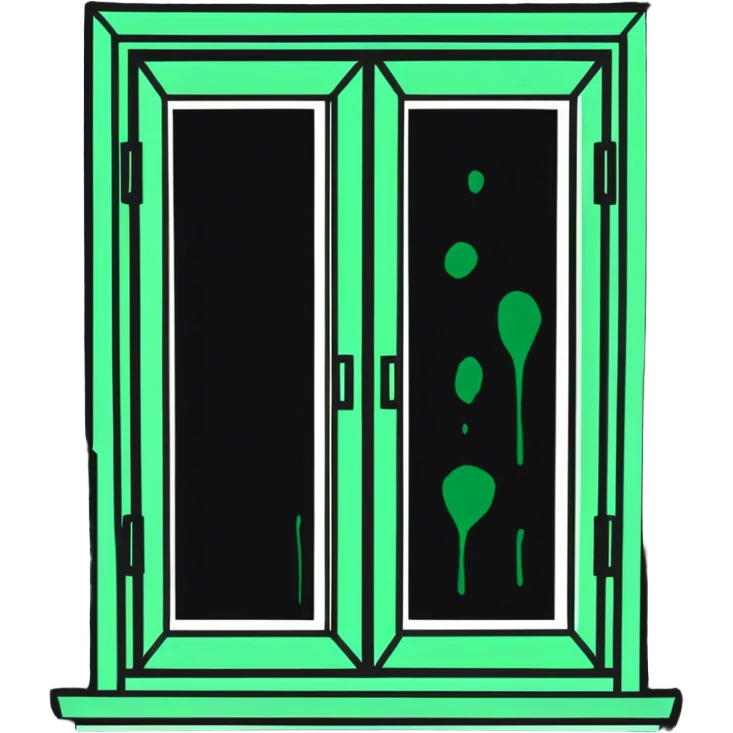 Splat on a window emoji