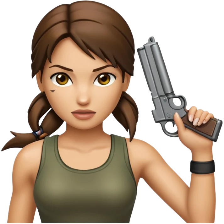 lara croft emoji