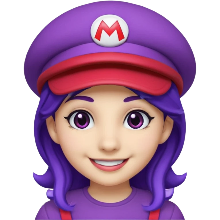purple mario girl emoji