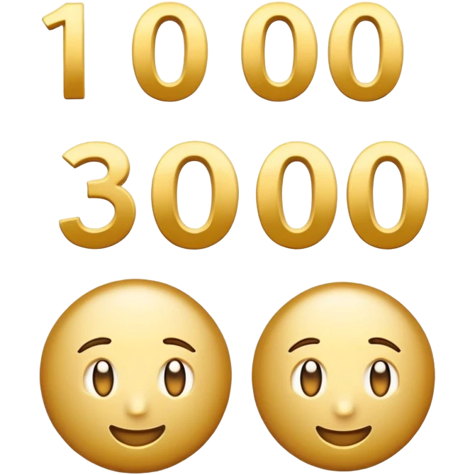 100 points emoji but with 300 instead of 100 emoji