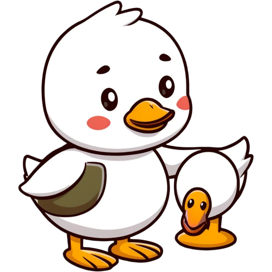 holding duck emoji