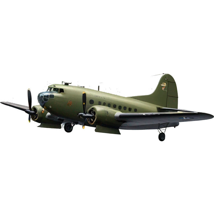 Douglas C-47 Skytrain airplane emoji