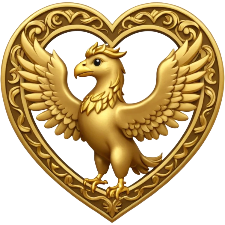 griffin themed heart emoji