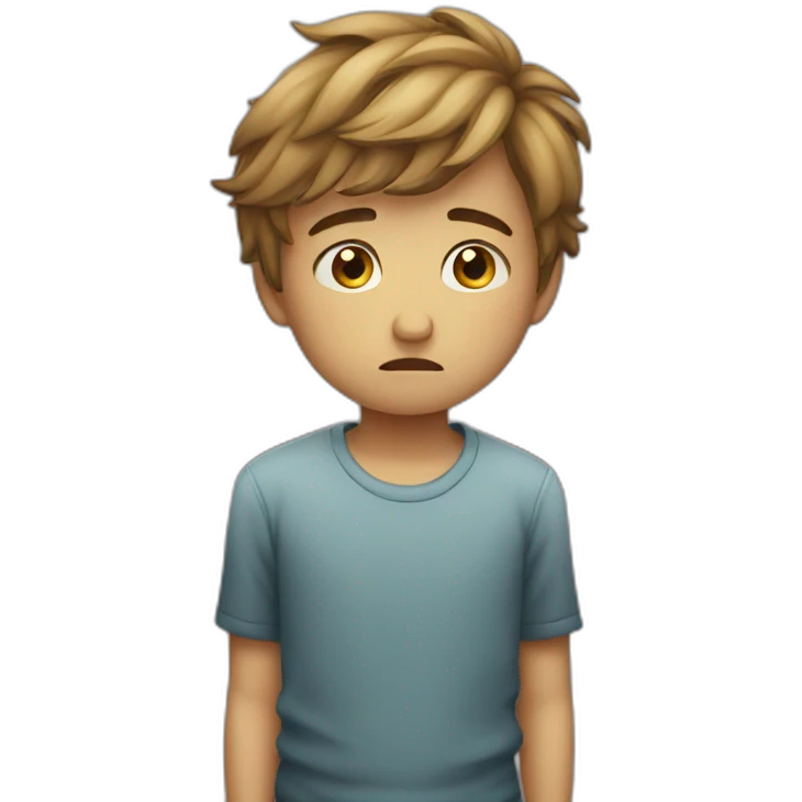 Boy sad  emoji