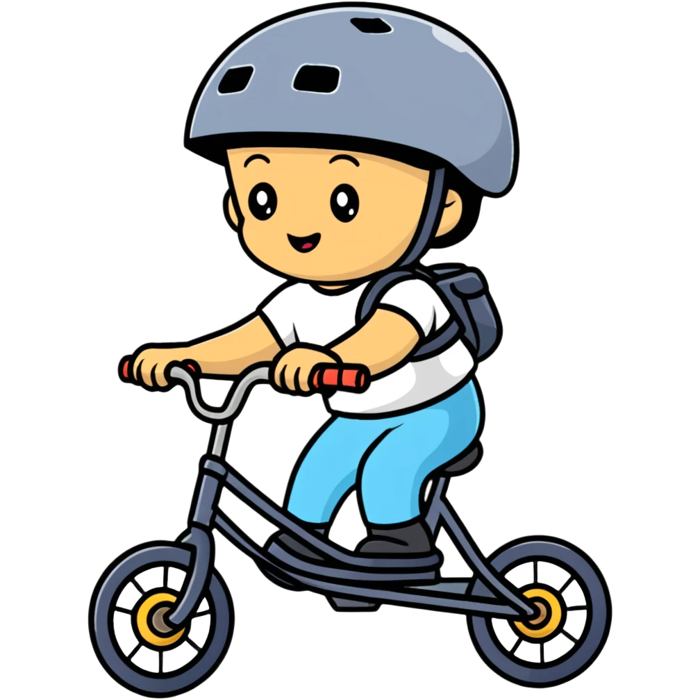Kid riding bike emoji