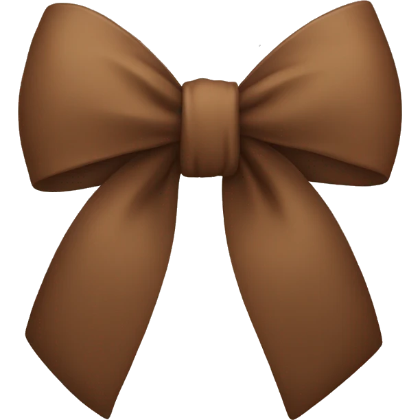 Brown bow emoji